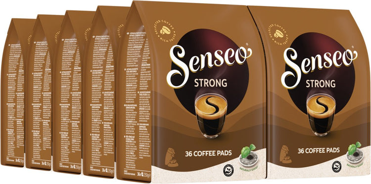 Dosettes de café fort Senseo - intensité 7 9 - 10 x 36 dosettes