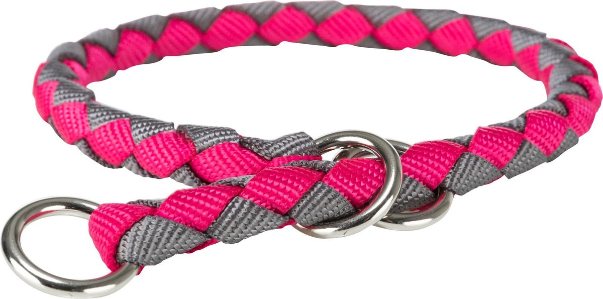 Trixie cavo collier anti-traction fuchsia graphite xs