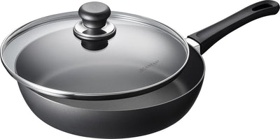 Poêle à frire Scanpan sauteuse avec couvercle induction classique ø 28cm 3 litres - convient à tous feux - revêtement antiadhésif standard