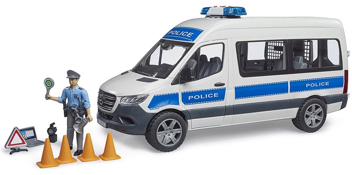 Bruder Mercedes-Benz Sprinter Police Bus avec lumière et gel