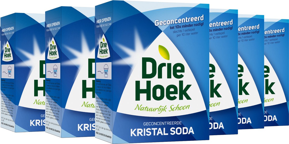 Soda cristal Triangle - soda concentré - 6 x 600g