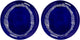Serax - fête ottolenghi - assiette l - bleu foncé blanc - 26 ø - 2 pièces