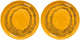 Serax - fête ottolenghi - assiette m - jaune noir - 22 ø - 2 pièces