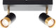 Brilliant vigolo - spot de plafond - gu10 2x5w - 3000k - or noir