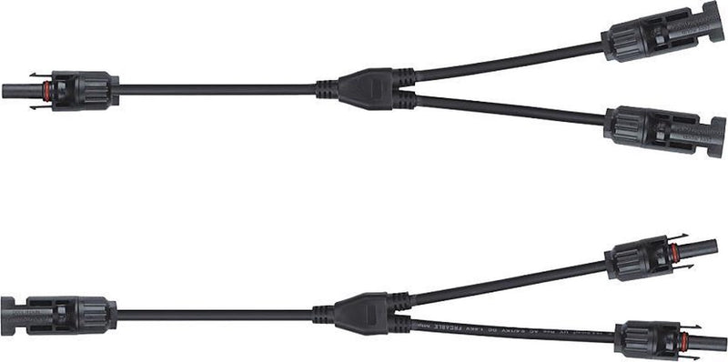 Répartiteur Orno mc4 y - pour panneaux solaires - set 1x ff-m + 1x mm-f - qualité professionnelle - câble de panneau solaire assemblé