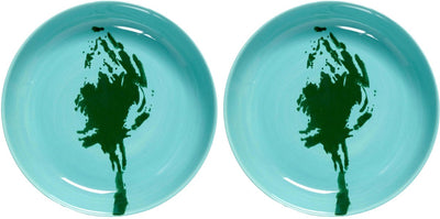 Serax - festin ottolenghi - assiette - bleu vert azur - 22 ø - 2 pièces
