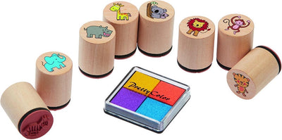 Ensemble de tampons en bois Goki - Animaux sauvages