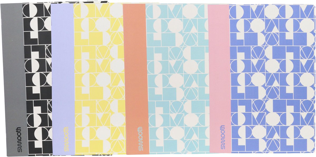 Ancor cahier lisse a4 diamant 5mm 48 feuilles 90 grammes de retrait 4 pièces assorties - an-113211-c