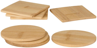 Sous-verres en bambou Alpina 8 pièces
