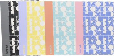 Ancor cahier lisse a4 ligne 48 feuilles 90 grammes rétractables 4 pièces assorties - an-113204-c