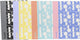 Ancor cahier lisse a4 ligne 48 feuilles 90 grammes rétractables 4 pièces assorties - an-113204-c
