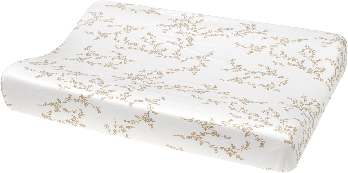 Housse de matelas à langer Meyco branches bébé - sable - 50x70cm