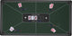 Tapis de poker Engelhart vert 120x60 cm - caoutchouc polyester - surface de jeu lisse - accessoire de dés de poker -