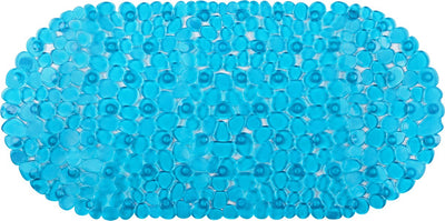 Tapis de bain antidérapant Differnz lapis 70x35cm bleu transparent