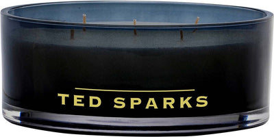Ted Sparks - bougie parfumée Balthazar - 50 heures de combustion - 6 mèches - emballage de luxe - jasmin rose sauvage - parfum doux romantique