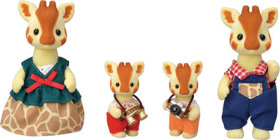 Familles Sylvanian 5639 figurines en peluche veloutées de la famille des girafes