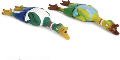 Canard en latex Beeztees - jouet pour chien - incl. son - 45x11x7 cm