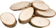 Creativ company Disque en bois avec écorce, dimensions 7,5 x 4,5 cm, épaisseur 8 mm, 20 pièces 1 boîte