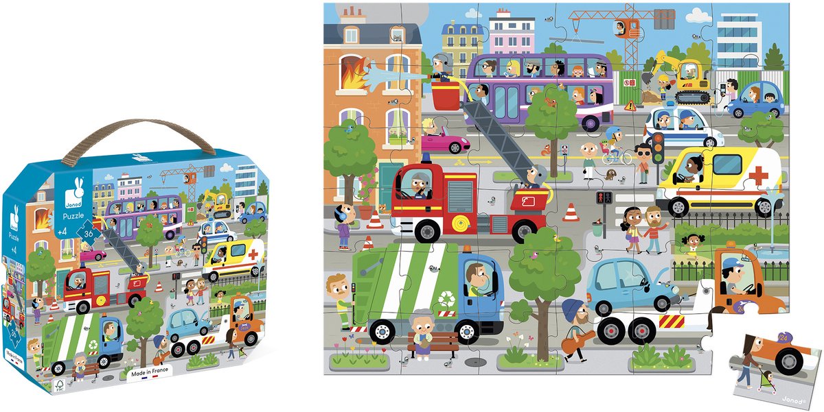 Janod - puzzle - la ville