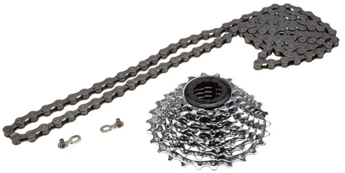 Sram power pack pg-830 pc-830 chaîne vélo cassette argent 8s 11-28t
