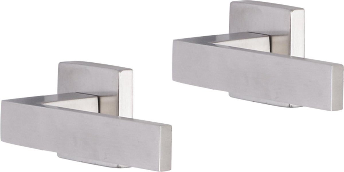 Poignée de porte Impresso - luton - pour l'intérieur - carrée - acier inoxydable - 2 pièces