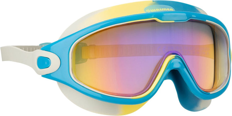 Waimea lunettes de natation pour enfants - courbées - revêtement huilé - bleu multicolore