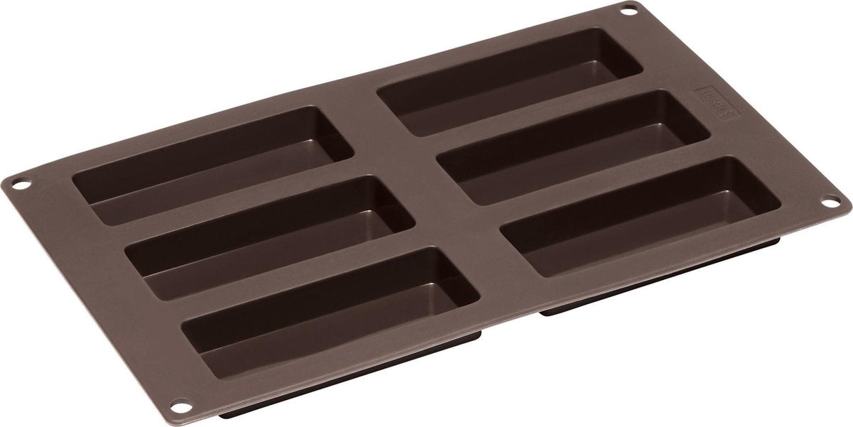 Lurch - flexiform - moule à pâtisserie pour 6 barres de muesli - silicone - 30x17,5cm
