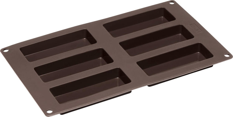 Lurch - flexiform - moule à pâtisserie pour 6 barres de muesli - silicone - 30x17,5cm