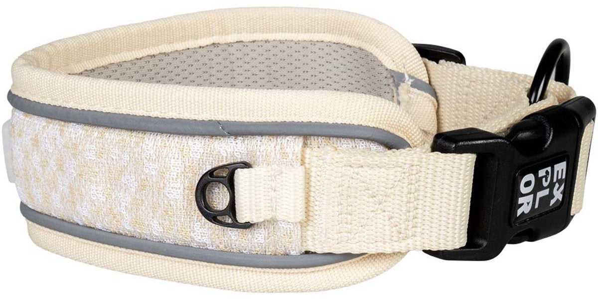 Explor duvoplus collier coupe ultime contrôle mode pour chiens xl-52-61cm blanc antique