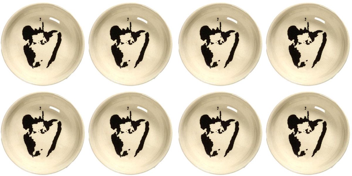 Serax - fête ottolenghi - bol xs - blanc noir - 7 ø - 8 pièces
