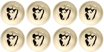 Serax - fête ottolenghi - bol xs - blanc noir - 7 ø - 8 pièces