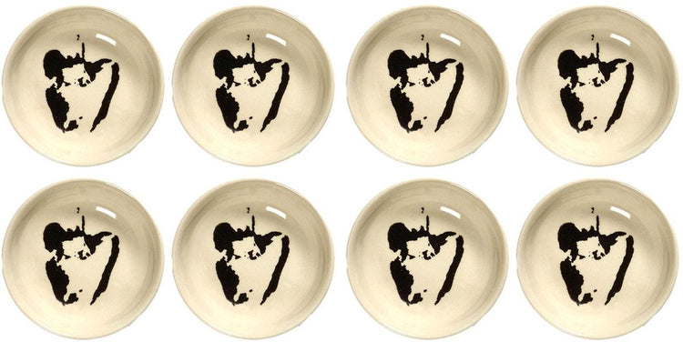 Serax - fête ottolenghi - bol xs - blanc noir - 7 ø - 8 pièces