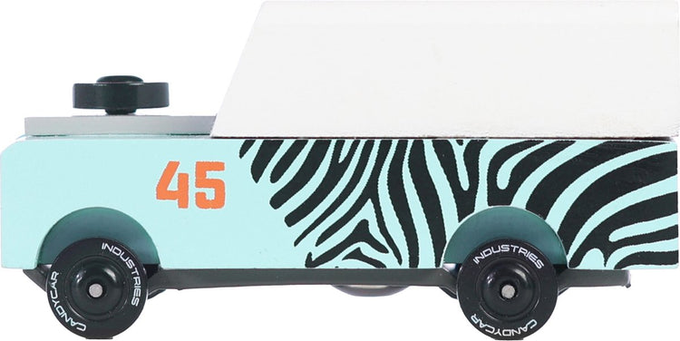 Voiture jouet Candylab - mini voiture en bois candycar zebra drifter.