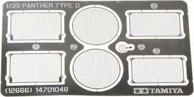 Décoration de modélisme Tamiya - 12666 panthère d. - calandre photodécoupée photo-etch