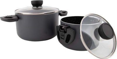 Bo-camp - set de poêles - twist - compact 2 - aluminium - induction
