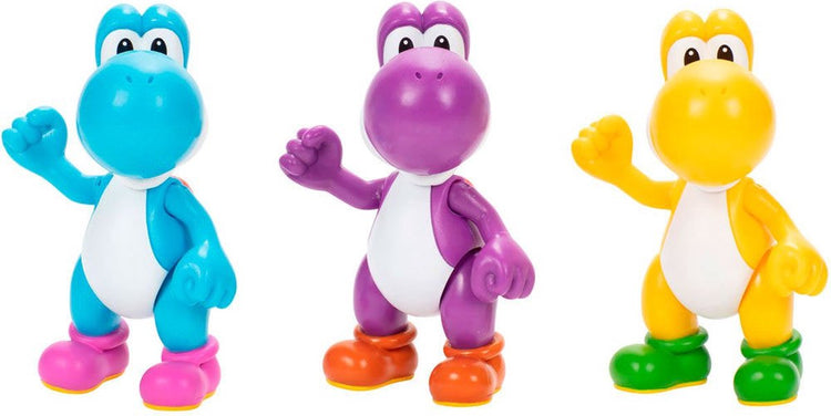 Jakks Nintendo Super Mario Bros Yoshi pack 3 figurines 10 cm