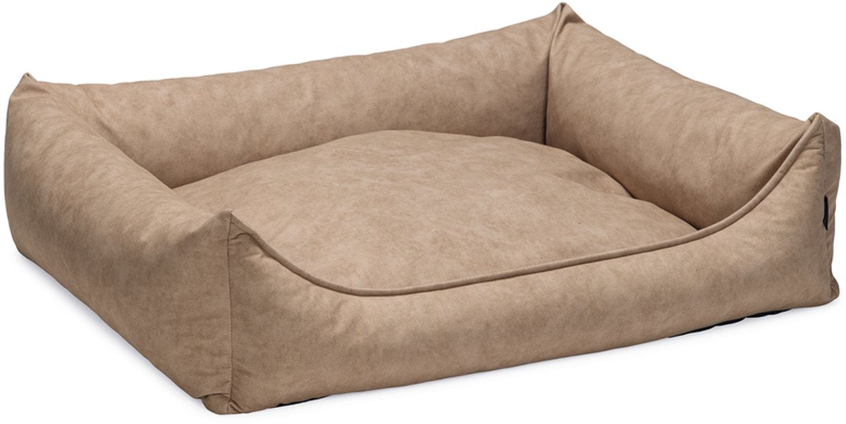 Beeztees lua - lit orthopédique pour chien - beige - 80x60x24 cm