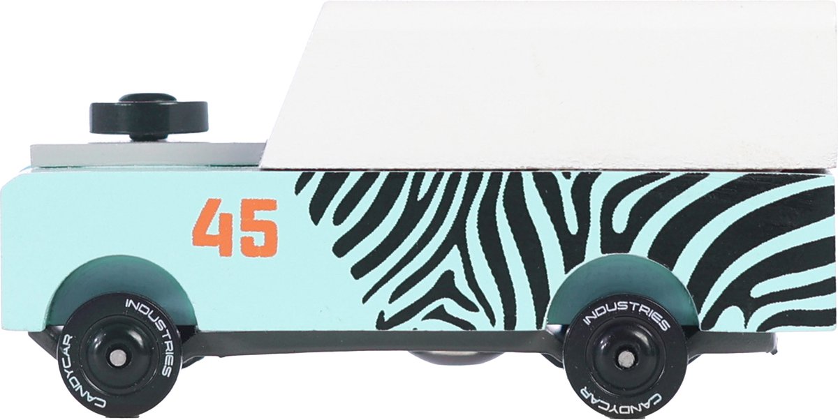 Voiture jouet Candylab - mini voiture en bois candycar zebra drifter.