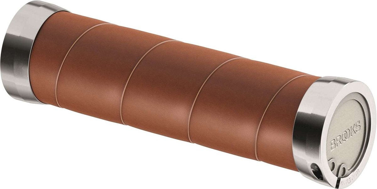 Brook's Handles Grips en cuir mince 100 130 mm miel
