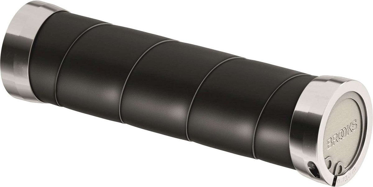Brook's Handles Grip en cuir mince 130 mm noir