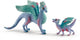 Schleich bayala - maman et bébé dragon fleur - figurine de jeu - 70592