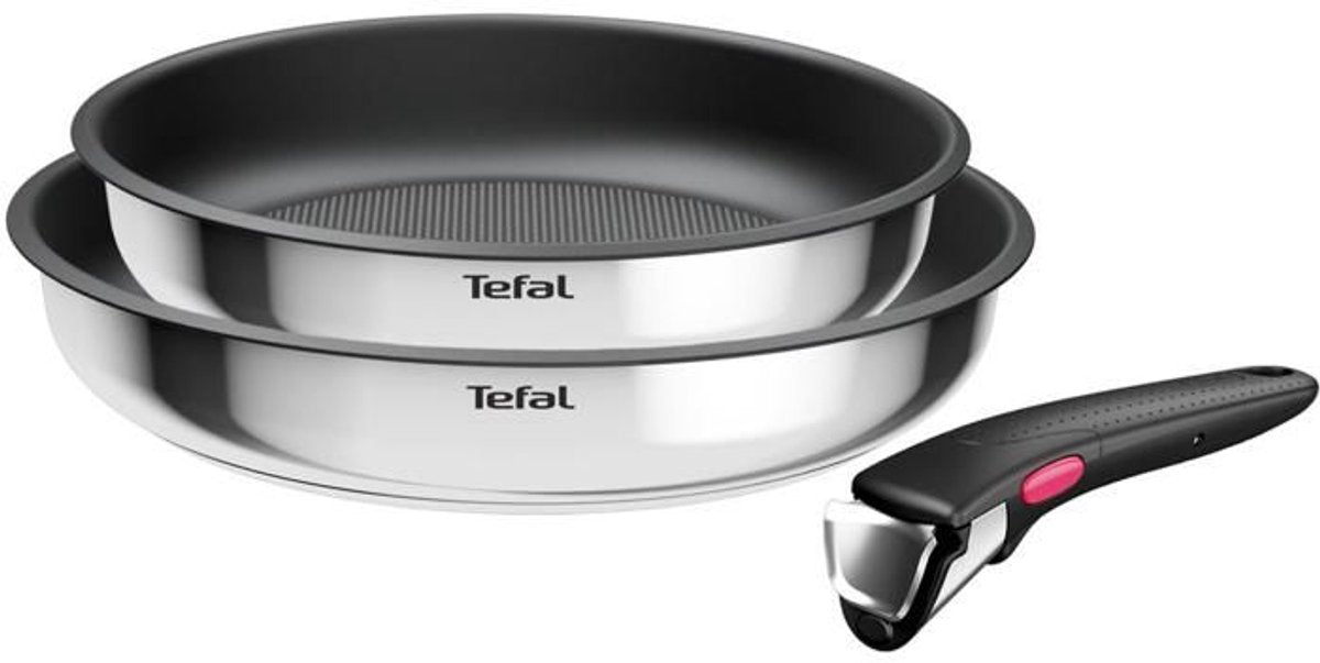 Tefal Cook Eat 22 Set de poêles 26 cm argent