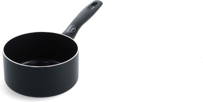 Casserole induction céramique Greenchef prime sans couvercle 16 cm - 1,5 l - sans PFA - poêle à induction - passe au lave-vaisselle - passe au four jusqu'à 160°c - revêtement antiadhésif céramique - aluminium recyclé - noir
