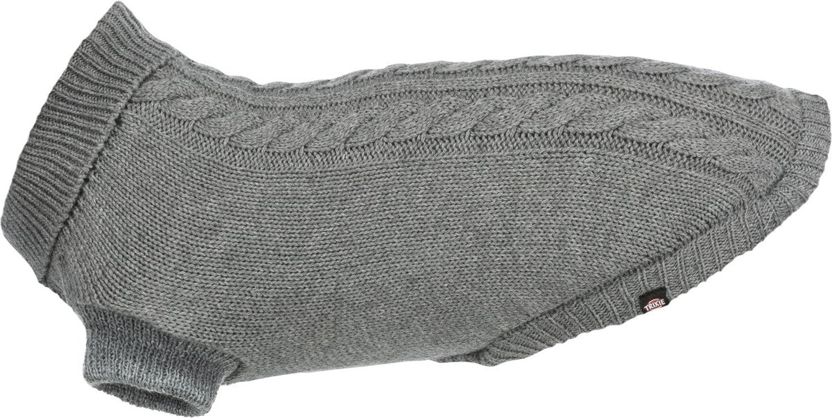 Trixie pull kenton gris - vêtements pour chien - 50 cm