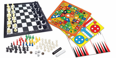Jeux de société magnétiques Lexibook – lot de 8 jeux en 1. pour 2 à 6 joueurs