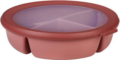 Mepal - boîte de conservation alimentaire multi bols cirqula - bol bento 3 compartiments - 250 ml. 250 ml 500 ml - rond - mauve vif