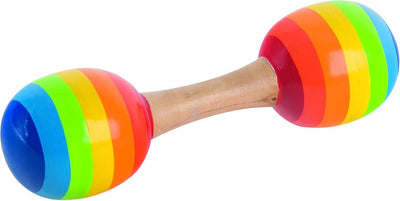 Goki en bois double maracas