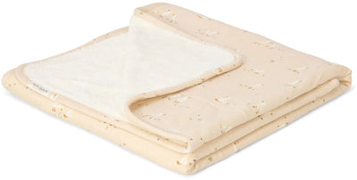 Petite couverture de berceau hollandaise - polaire - beige - naturels nouveau-nés - petite oie