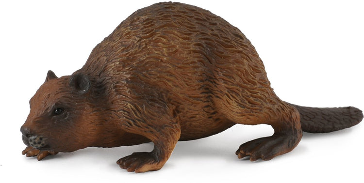 Figurine Collecta - castor - (m) - animaux de la forêt - peint à la main - miniature