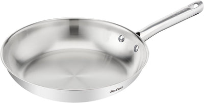Tefal duetto on b8660434 – poêle à frire – 24 cm – compatible induction – résultat de cuisson croustillant – acier inoxydable premium – poignées rivetées – poêle à frire